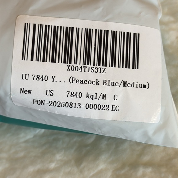 Amazon iuga high waist yoga pants peacock blue women’s size medium NWT - Picture 9 of 11